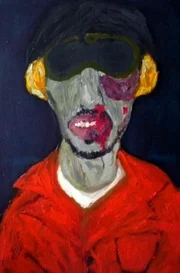 Ein Gem&auml;lde von Mr. X von Mohamedou Slahi, nachdem er von den Wachen verpr&uuml;gelt wurde.