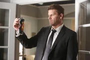 Booth (David Boreanaz) sucht gemeinsam mit Agent Mills in der Wohnung des Opfers nach Hinweisen auf den M&ouml;rder.