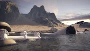 A construction of what the drained wreckage of MH370 will look like on the seafloor. A construction of what the drained wreckage of MH370 will look like on the seafloor.