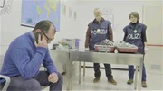 (Now the officers ask him if he wants to call his wife.)