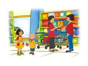 Caillous roter Buntstift ist verschwunden. Und den braucht Caillou ganz dringend, weil er Rosie ein Bild malen m&ouml;chte. Mami hat eine Idee. Sie f&auml;hrt mit den Kindern in ein Kaufhaus, damit Caillou den wichtigen Stift kaufen kann.