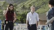 Tani Rey (Meaghan Rath, l.); Danny Williams (Scott Caan, r.)