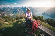 Gerlinde Kaltenbrunner am Traunstein Gerlinde Kaltenbrunner am Traunstein