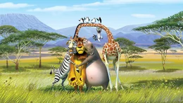 L&ouml;we Alex, Zebra Marty, Giraffe Melman und Nilpferd Gloria haben genug von ihrer Zeit auf Madagaskar und wollen zur&uuml;ck nach New York.