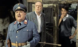v.li.: Gendarmerie-Inspektor (Oskar Sima), Xaver M&ouml;slacher (Beppo Brem), Hans (Peter Vogel).