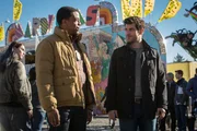Hank (Russell Hornsby, l.) und Nick (David Giuntoli, r.) m&uuml;ssen in einem fahrenden Zirkus ermitteln, in dem die Darsteller nicht das sind, was sie vorgeben zu sein ...