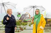 Nele Fehrenbach (Floriane Daniel, l.) ist sauer auf ihre Mutter Mechthild Fehrenbach (Diana K&ouml;rner, r.). F&uuml;r die Bauarbeiten der Bootsliegepl&auml;tze liegt keine Genehmigung vor.