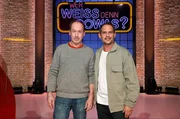 Treten bei Wer wei&szlig; denn sowas?" als Kandidaten gegeneinander an: Der Schauspieler Ulrich Noethen (l.) und den Schauspieler Moritz Bleibtreu (r.).