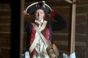 Deborah Sampson zieht als Mann verkleidet selbst in den Krieg (Nachstellung).