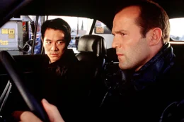 Agent Yulaw (Jet Li) und Multiversum-Agent Funsch (Jason Statham,r.)