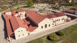 Wiederaufgebaute Therme, Carnuntum.