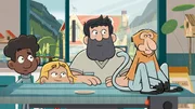 Solange der Nasenaffe Babou Erdn&uuml;sse bekommt, ist er ganz friedlich.