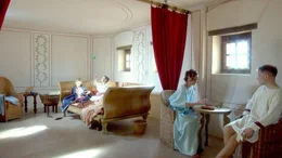 Spielszene, r&ouml;misches Familienleben, Carnuntum.