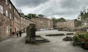 Cromford Mill, Ansicht des Fabrikgel&auml;ndes.