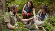 Auf der Suche nach dem Grund für das Heulen treffen Mia (Margot Nuccetelli, M.) und Sara (Lucia Luna, r.) erst Herrn Balani (Rocco Tommaso Ciccarelli) und später einen ängstlichen Hund, der in einer Felsspalte festsaß. Auf der Suche nach dem Grund für das Heulen treffen Mia (Margot Nuccetelli, M.) und Sara (Lucia Luna, r.) erst Herrn Balani (Rocco Tommaso Ciccarelli) und später einen ängstlichen Hund, der in einer Felsspalte festsaß.
