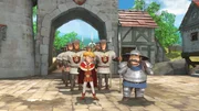 Prinz John lässt das Dorf umstellen. Er will Robin Hood mit der Kiste voll Gold finden, die Robin für Waisenkinder von den Bürgern gesammelt hat. Prinz John lässt das Dorf umstellen. Er will Robin Hood mit der Kiste voll Gold finden, die Robin für Waisenkinder von den Bürgern gesammelt hat.