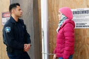 Carlos Reyes (Rafael Silva, l.); Marjan Marwani (Natacha Karam, r.)