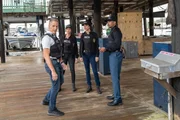 (v.l.n.r.) Special Agent Dwayne Pride (Scott Bakula); Special Agent Tammy Gregorio (Vanessa Ferlito); Special Agent Hannah Khoury (Necar Zadegan); Special Agent Quentin Carter (Charles Michael Davis)