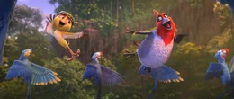 Nico (Jamie Foxx) and Pedro (will.i.am) are flying high in RIO 2.