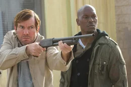 Wissen noch nicht, dass Erzengel Michael auf ihrer Seite steht: Bob (Dennis Quaid, l.) und Tyrese (Kyle Williams, r.) ...