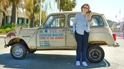 Mich&egrave;le Ray machte in den 1960er Jahren mit dem R4 eine H&ouml;llentour von Feuerland nach Alaska.