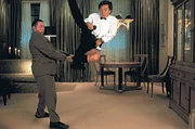Jimmy Tong (Jackie Chan) in the air.