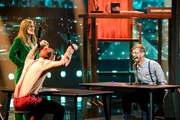 (v.l.n.r.) Jeannine Michaelsen; Klaas Heufer-Umlauf; Joko Winterscheidt
