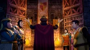 König Uther eröffnet seinem Volk, dass alle Vorräte aufgebraucht sind. König Uther eröffnet seinem Volk, dass alle Vorräte aufgebraucht sind.