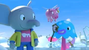 Mamfie, Pinkie und Takolo folgen einer geheimnisvollen Spur.