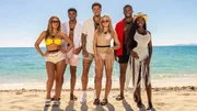 LOVE ISLAND USA -- Episode 713 -- Pictured: (l-r) Iris Kendall, Jeremiah Brown, Jose "Pepe" Garcia-Gonzalez, Hannah Fields, Jalen Brown, Olandria Carthen