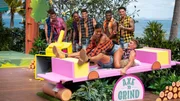 LOVE ISLAND USA -- Episode 712 -- Pictured: (l-r) Jeremiah Brown, Taylor Williams, Charlie Georgiou, Amaya Espinal, Jalen Brown, Austin Shepard, Jose "Pepe" Garcia-Gonzalez