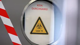 Covid-19 Warnschild