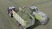 Ernte von Silage Gras