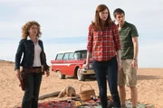 v.l.n.r. River Song (Alex Kingston), Amy (Karen Gillan), Rory (Arthur Darvill).