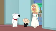 (v.l.n.r.) Brian Griffin; Stewie Griffin; Zlata (v.l.n.r.) Brian Griffin; Stewie Griffin; Zlata