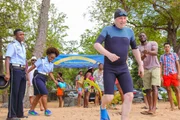 JP (TOBI BAKARE), Ruby (SHYKO AMOS), DI Jack Mooney (ARDAL O&sbquo;&Auml;&ocirc;HANLON), Patrice Campbell (LEEMORE MARRETT JR) - Death in Paradise - Series 8 - Episode 2