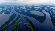 Wenn im Sommer der Schnee in den peruanischen Anden schmilzt, wird das Amazonasbecken großflächig überflutet. Gut ein Fünftel Amazoniens steht dann unter Wasser – eine Fläche viermal so groß wie Deutschland. Wenn im Sommer der Schnee in den peruanischen Anden schmilzt, wird das Amazonasbecken großflächig überflutet. Gut ein Fünftel Amazoniens steht dann unter Wasser – eine Fläche viermal so groß wie Deutschland.