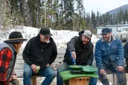 Rick Ness pouring gold. Karla Ann, Chris Kruse and Ben Bellai watching, smiling Rick Ness pouring gold. Karla Ann, Chris Kruse and Ben Bellai watching, smiling