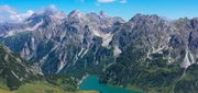 Blick auf den Tappenkarsee von der Draugsteinalm aus. Blick auf den Tappenkarsee von der Draugsteinalm aus.