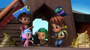 Santiago Montes (l.), Kiko (oben, l.), Bonnie Bones (m.), Tom&aacute;s Montes (2.v.r.), Sir Butterscotch (oben, r.)