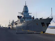 The main focus of the German Navy's frigate Sachsen is air defence.