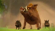 Der legendäre Eber Henwen bedroht Camelot. Der legendäre Eber Henwen bedroht Camelot.