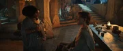 Peter Mullan als Elrond und Sophia Nomvete als Prinzessin Disa