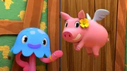 Takolo und Pinkie tragen die Freundschaftsbändchen, die Mamfie ihnen geschenkt hat. Takolo und Pinkie tragen die Freundschaftsbändchen, die Mamfie ihnen geschenkt hat.