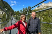 Annette Krause mit Armin Walch in der Burgenwelt Ehrenberg Annette Krause mit Armin Walch in der Burgenwelt Ehrenberg