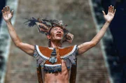 Der K&ouml;nig der Maya bei einer Opferzeremonie