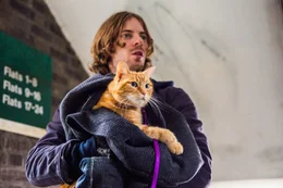 James (Luke Treadaway) und Bob die Katze sind unzertrennlich.