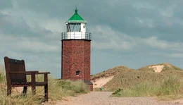 Leuchtturm Rotes Kliff auf Sylt.