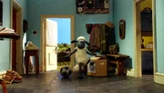 Im Haus des Farmers Ball zu spielen, ist für Shaun nicht ungefährlich. Im Haus des Farmers Ball zu spielen, ist für Shaun nicht ungefährlich.