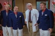 Mark (Dick Van Dyke, 2.v.r.) hat zur Weihnachtsfeier im Krankenhaus eine Gruppe S&auml;nger eingeladen und &uuml;berrascht seine Patienten mit einem St&auml;ndchen.